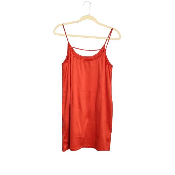 French Connection Orange Slip Dress - Size Small - Picture 4 of 6